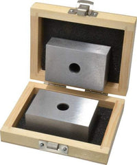 Fowler - 0.0003 Squareness Per Inch, Hardened Steel, 1-2-3 Block with 1 Hole Setup Block - 0.0002 Inch Overall Tolerance, 5/16 - 18 Inch Tapped Hole Size, 55-60 HRC Hardness, Sold As Matched Pair - Exact Tool & Supply