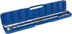 Value Collection - 1" Drive Micrometer Type Ratchet Head Torque Wrench - 500 Ft/Lb to 1,500 Ft/Lb Torque, 73" OAL, 10 Ft/Lb Graduation - Exact Tool & Supply