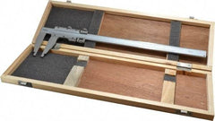 Fowler - 0 to 12" Stainless Steel Vernier Caliper - 0.02mm Graduation, 3" Jaw Depth, 0.002" Accuracy, Includes Inside Diameter, Outside Diameter - Exact Tool & Supply