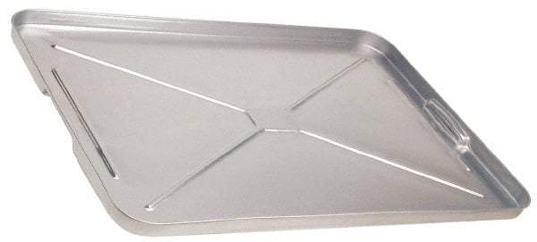 Plews - 26" Long x 17-3/4" Wide x 1" High, Oil Drip Pan - Galvanized Steel - Exact Tool & Supply