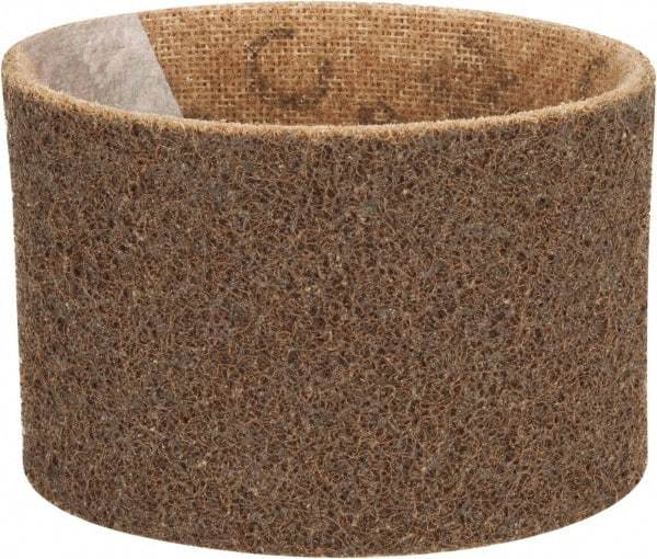 Made in USA - 3-1/2" Wide x 15-1/2" OAL, Aluminum Oxide Abrasive Belt - Aluminum Oxide, Coarse, Nonwoven - Exact Tool & Supply