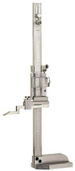 Fowler - 0 to 40 Inch Measurement, 0.001 Inch Graduation, Vernier Height Gage - Satin Chrome Finish, Stainless Steel - Exact Tool & Supply