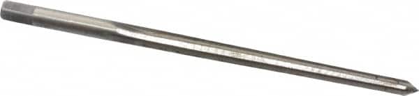 Cleveland - #4/0 Pin, 0.1142" Diam, 0.0869" Small End, 1/8" Diam Straight Shank, 1-5/16" Flute, Taper Pin Reamer - Exact Tool & Supply