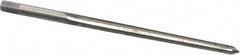 Cleveland - #4/0 Pin, 0.1142" Diam, 0.0869" Small End, 1/8" Diam Straight Shank, 1-5/16" Flute, Taper Pin Reamer - Exact Tool & Supply