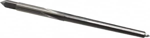 Cleveland - #3/0 Pin, 0.1302" Diam, 0.1029" Small End, 9/64" Diam Straight Shank, 1-5/16" Flute, Taper Pin Reamer - Exact Tool & Supply