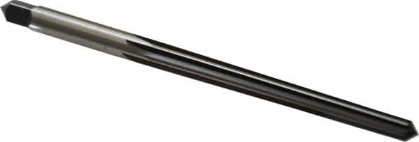 Cleveland - #4 Pin, 0.2604" Diam, 0.2071" Small End, 17/64" Diam Straight Shank, 2-9/16" Flute, Taper Pin Reamer - Exact Tool & Supply