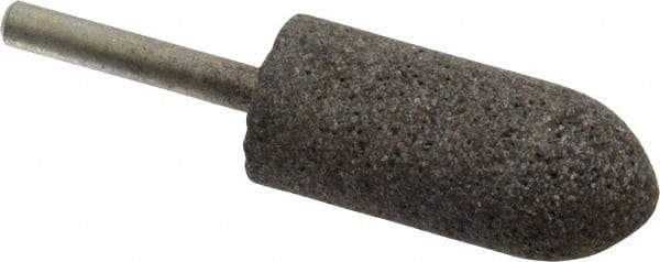 Norton - 7/8" Head Diam x 2" Thickness, A11, Pointed Tree End, Zirconia Alumina Mounted Point - Very Coarse Grade, 30 Grit, 25,420 RPM - Exact Tool & Supply