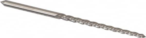 Cleveland - #6/0 Pin, 0.0806" Diam, 0.0611" Small End, 3/32" Diam Straight Shank, 15/16" Flute, Taper Pin Reamer - Exact Tool & Supply