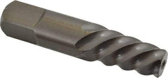 Cleveland - Spiral Flute Screw Extractor - #8 Extractor for 1-3/8 to 1-3/4" Screw, 4-3/8" OAL - Exact Tool & Supply