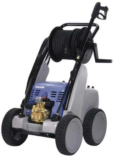 Kranzle - Electric, 5 hp, 2,500 psi, 3.3 GPM, Cold Water Pressure Washer - 65' Hose, 220 Max Volts - Exact Tool & Supply