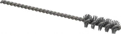 Made in USA - 3/8" Diam Helical Nylon Tube Brush - 0.022" Filament Diam, 1" Brush Length, 3-1/2" OAL, 0.11" Diam Stainless Steel Shank - Exact Tool & Supply