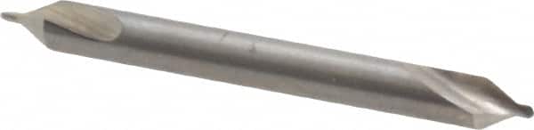 Cleveland - #0 Plain Cut 60° Incl Angle High Speed Steel Combo Drill & Countersink - Exact Tool & Supply
