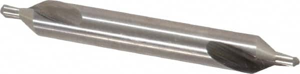 Cleveland - #3 Plain Cut 60° Incl Angle High Speed Steel Combo Drill & Countersink - Exact Tool & Supply