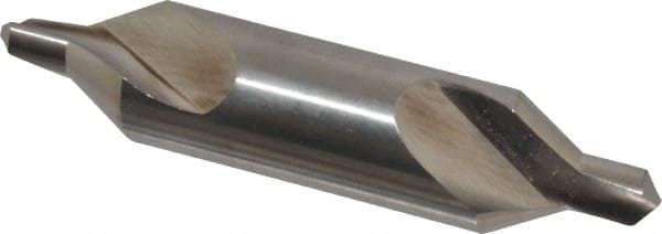 Cleveland - #8 Plain Cut 60° Incl Angle High Speed Steel Combo Drill & Countersink - Exact Tool & Supply