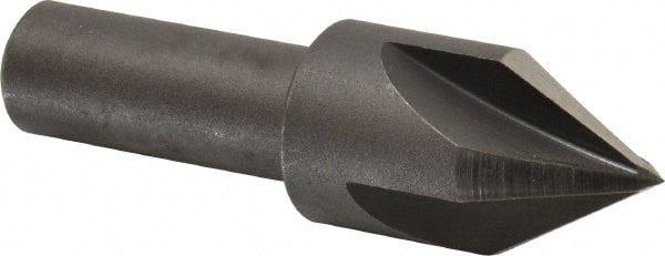 Cleveland - 3/4" Head Diam, 1/2" Shank Diam, 4 Flute 60° High Speed Steel Countersink - Exact Tool & Supply