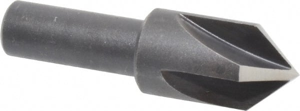 Cleveland - 3/4" Head Diam, 1/2" Shank Diam, 4 Flute 82° High Speed Steel Countersink - Exact Tool & Supply