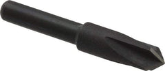 Cleveland - 1/4" Head Diam, 3/16" Shank Diam, 4 Flute 90° High Speed Steel Countersink - Oxide Finish, 1-7/16" OAL, Single End, Straight Shank, Right Hand Cut - Exact Tool & Supply
