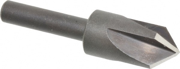 Cleveland - 1/2" Head Diam, 3/8" Shank Diam, 4 Flute 90° High Speed Steel Countersink - Exact Tool & Supply