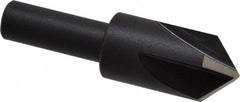Cleveland - 5/8" Head Diam, 3/8" Shank Diam, 4 Flute 90° High Speed Steel Countersink - Exact Tool & Supply