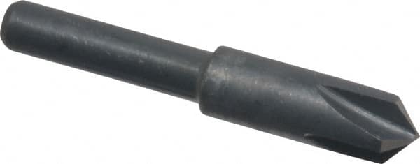 Cleveland - 1/4" Head Diam, 3/16" Shank Diam, 4 Flute 100° High Speed Steel Countersink - Exact Tool & Supply