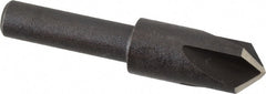 Cleveland - 3/8" Head Diam, 1/4" Shank Diam, 4 Flute 100° High Speed Steel Countersink - Exact Tool & Supply