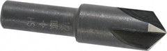 Cleveland - 1/2" Head Diam, 3/8" Shank Diam, 4 Flute 100° High Speed Steel Countersink - Oxide Finish, 1-27/32" OAL, Single End, Straight Shank, Right Hand Cut - Exact Tool & Supply