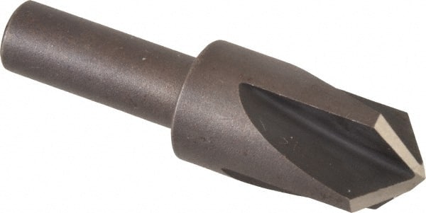 Cleveland - 5/8" Head Diam, 3/8" Shank Diam, 4 Flute 100° High Speed Steel Countersink - Exact Tool & Supply