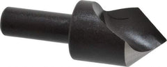 Cleveland - 1" Head Diam, 1/2" Shank Diam, 1 Flute 82° High Speed Steel Countersink - Oxide Finish, 2-3/4" OAL, Single End, Straight Shank, Right Hand Cut - Exact Tool & Supply