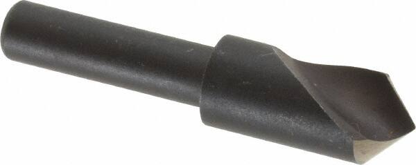 Cleveland - 3/8" Head Diam, 1/4" Shank Diam, 1 Flute 90° High Speed Steel Countersink - Exact Tool & Supply