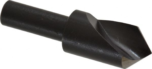 Cleveland - 5/8" Head Diam, 3/8" Shank Diam, 1 Flute 90° High Speed Steel Countersink - Exact Tool & Supply