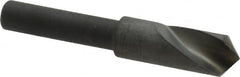 Cleveland - 1/4" Head Diam, 3/16" Shank Diam, 1 Flute 100° High Speed Steel Countersink - Exact Tool & Supply