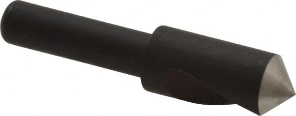 Cleveland - 3/8" Head Diam, 1/4" Shank Diam, 1 Flute 100° High Speed Steel Countersink - Exact Tool & Supply