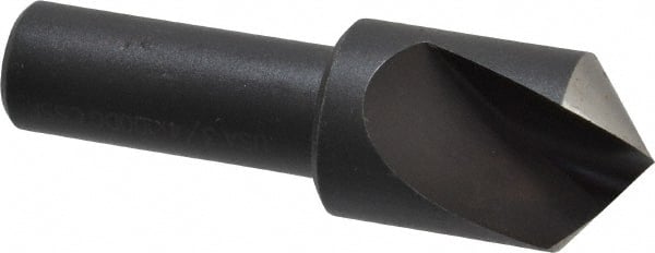 Cleveland - 3/4" Head Diam, 1/2" Shank Diam, 1 Flute 100° High Speed Steel Countersink - Exact Tool & Supply