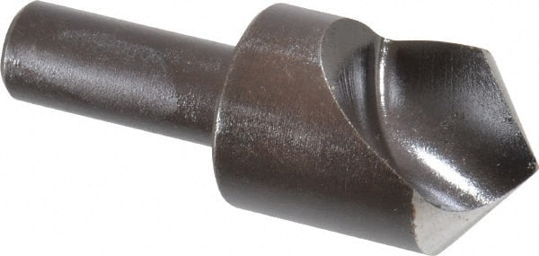 Cleveland - 1" Head Diam, 1/2" Shank Diam, 1 Flute 100° High Speed Steel Countersink - Exact Tool & Supply
