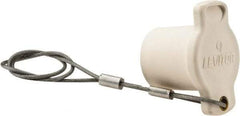 Leviton - 3R NEMA Rated, Female, White Single Pole Protective Cap - For Use with Male Plug - Exact Tool & Supply