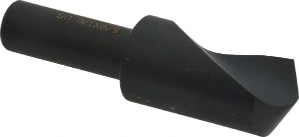 Cleveland - 5/8" Head Diam, 3/8" Shank Diam, 1 Flute 120° High Speed Steel Countersink - Exact Tool & Supply