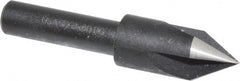 Cleveland - 3/8" Head Diam, 1/4" Shank Diam, 3 Flute 60° High Speed Steel Countersink - Exact Tool & Supply