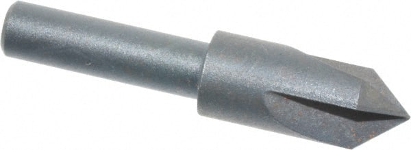 Cleveland - 3/8" Head Diam, 1/4" Shank Diam, 3 Flute 82° High Speed Steel Countersink - Exact Tool & Supply