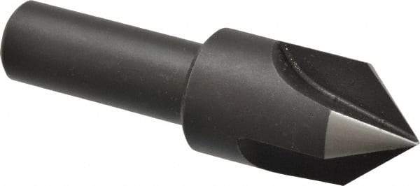 Cleveland - 3/4" Head Diam, 1/2" Shank Diam, 3 Flute 82° High Speed Steel Countersink - Oxide Finish, 2-5/8" OAL, Single End, Straight Shank, Right Hand Cut - Exact Tool & Supply