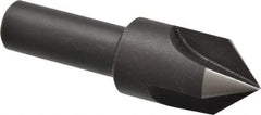 Cleveland - 3/4" Head Diam, 1/2" Shank Diam, 3 Flute 82° High Speed Steel Countersink - Oxide Finish, 2-5/8" OAL, Single End, Straight Shank, Right Hand Cut - Exact Tool & Supply