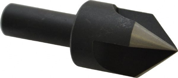 Cleveland - 1" Head Diam, 1/2" Shank Diam, 3 Flute 82° High Speed Steel Countersink - Exact Tool & Supply