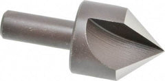 Cleveland - 1-1/4" Head Diam, 1/2" Shank Diam, 3 Flute 82° High Speed Steel Countersink - Oxide Finish, 2-3/4" OAL, Single End, Straight Shank, Right Hand Cut - Exact Tool & Supply