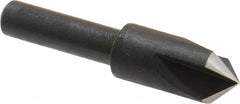 Cleveland - 3/8" Head Diam, 1/4" Shank Diam, 3 Flute 90° High Speed Steel Countersink - Exact Tool & Supply