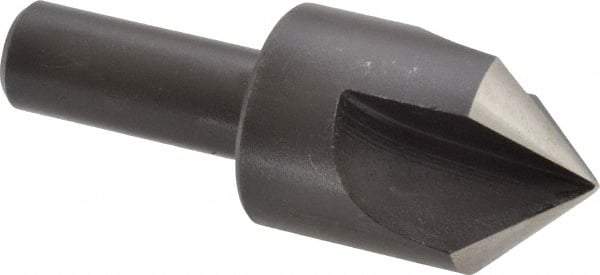 Cleveland - 1" Head Diam, 1/2" Shank Diam, 3 Flute 90° High Speed Steel Countersink - Oxide Finish, 2-3/4" OAL, Single End, Straight Shank, Right Hand Cut - Exact Tool & Supply