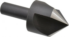 Cleveland - 1-1/4" Head Diam, 1/2" Shank Diam, 3 Flute 90° High Speed Steel Countersink - Exact Tool & Supply