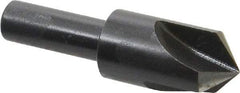 Cleveland - 5/8" Head Diam, 3/8" Shank Diam, 3 Flute 100° High Speed Steel Countersink - Oxide Finish, 2-1/4" OAL, Single End, Straight Shank, Right Hand Cut - Exact Tool & Supply