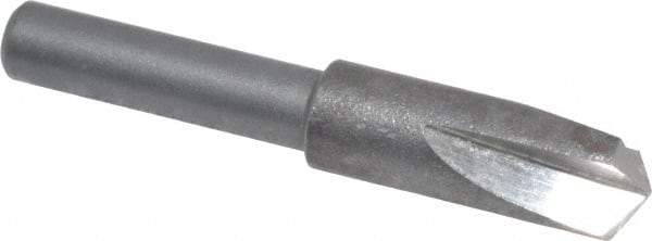Cleveland - 1/4" Head Diam, 3/16" Shank Diam, 3 Flute 120° High Speed Steel Countersink - Oxide Finish, 1-7/16" OAL, Single End, Straight Shank, Right Hand Cut - Exact Tool & Supply