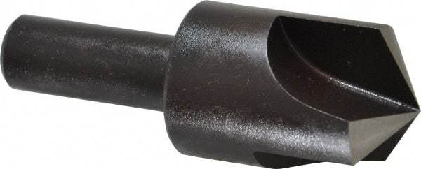 Cleveland - 1" Head Diam, 1/2" Shank Diam, 3 Flute 120° High Speed Steel Countersink - Oxide Finish, 2-3/4" OAL, Single End, Straight Shank, Right Hand Cut - Exact Tool & Supply