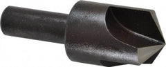 Cleveland - 1" Head Diam, 1/2" Shank Diam, 3 Flute 120° High Speed Steel Countersink - Oxide Finish, 2-3/4" OAL, Single End, Straight Shank, Right Hand Cut - Exact Tool & Supply
