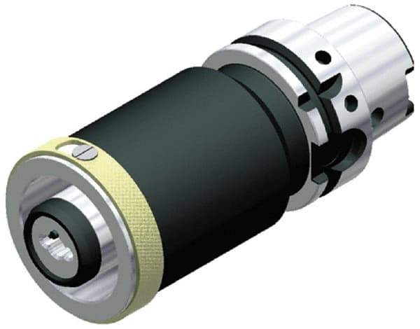 Kennametal - HSK100A Outside Taper, HSK63 Inside Taper, HSK to HSK Reducing Adapter - 100mm Projection, 70mm Nose Diam, Through Coolant - Exact Tool & Supply